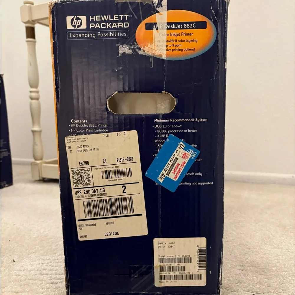 HP DeskJet 882C Color Inkjet Printer